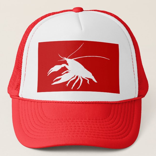 crawfish's　silhouette (White) Trucker Hat (Front)