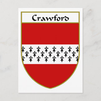 Crawford Coat of Arms/Family Crest Postcard