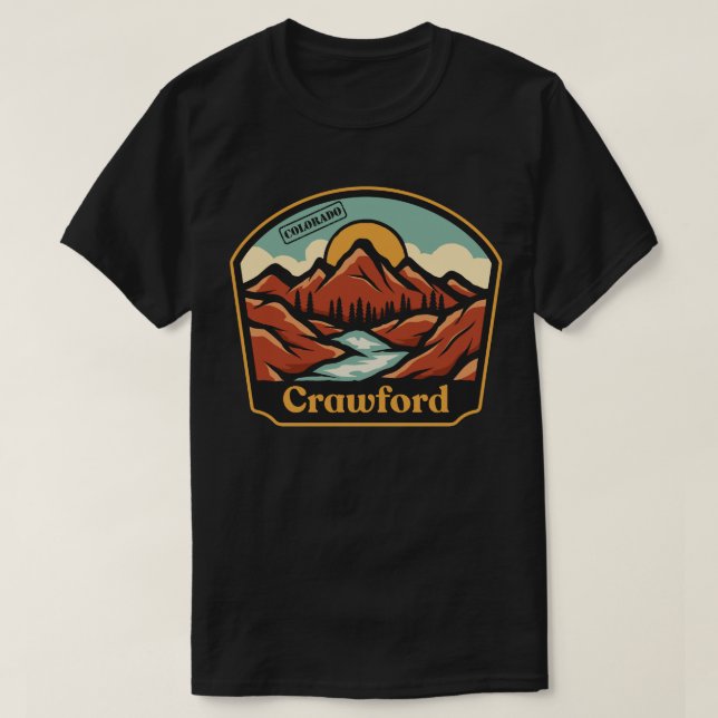 Crawford, Colorado T-Shirt (Design Front)