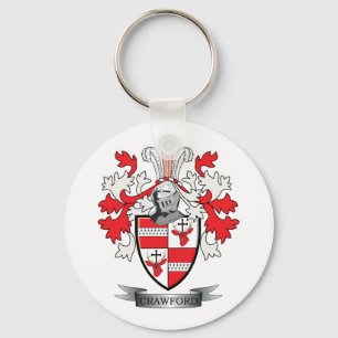 Crawford Family Crest Coat of Arms Key Ring