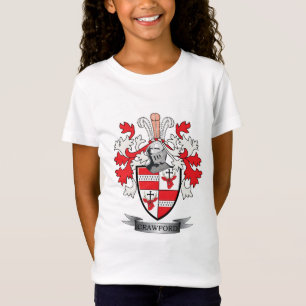 Crawford Family Crest Coat of Arms T-Shirt