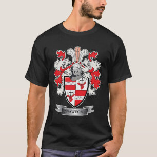 Crawford Family Crest Coat of Arms T-Shirt
