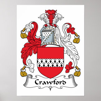 Crawford Family Crest Poster
