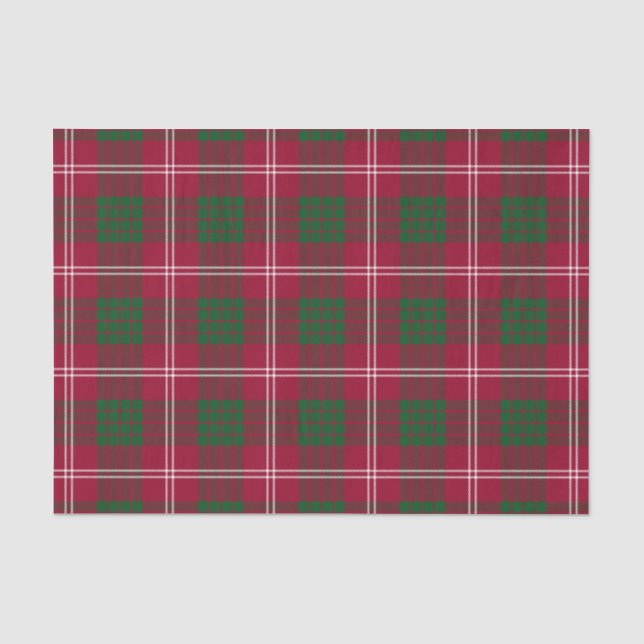 Crawford Family Tartan Pattern Tissue Paper (Front)