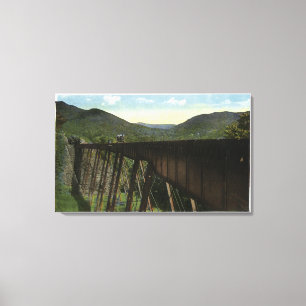 Crawford Notch View of Frankenstein Trestle Canvas Print