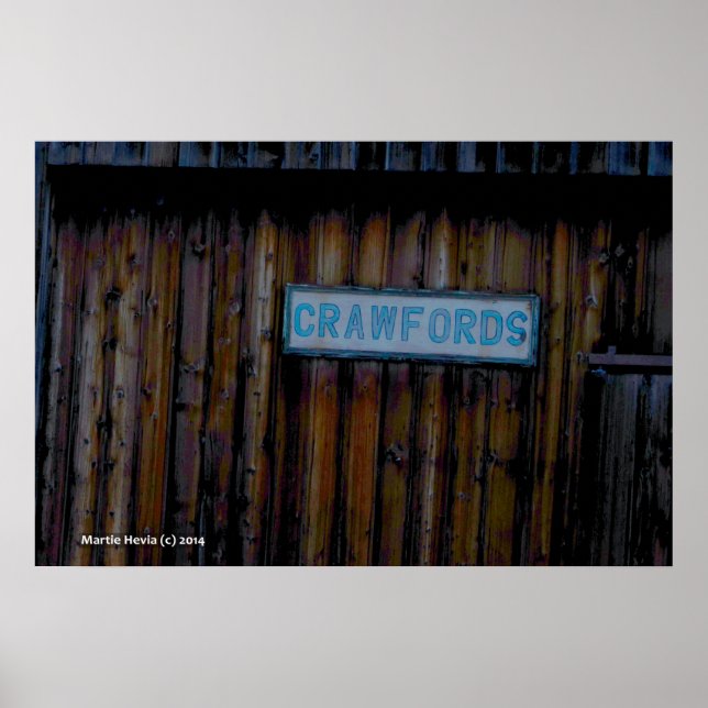 Crawfords Poster (Front)