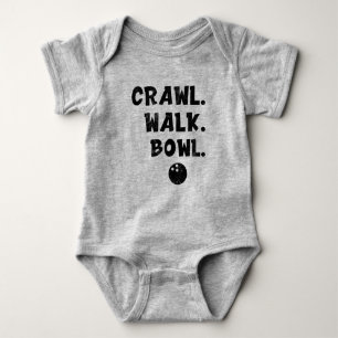 Crawl Walk Bowl, Bowling Baby little Bowling Buddy Baby Bodysuit