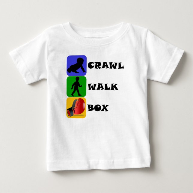Crawl Walk Box Baby T-Shirt (Front)