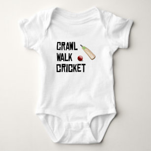 Crawl Walk Cricket Baby Bodysuit