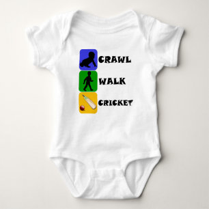 Crawl Walk Cricket Baby Bodysuit