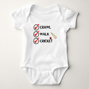 Crawl Walk Cricket Baby Bodysuit