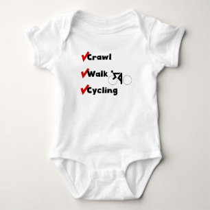 Crawl Walk Cycling Baby Bodysuit