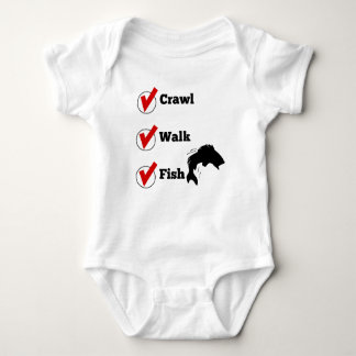Crawl Walk Fish Baby Bodysuit