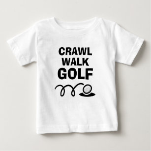 Crawl Walk Golf cute baby top for newborn child