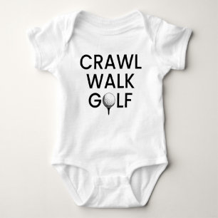 Crawl Walk Golf Dad Baby Bodysuit