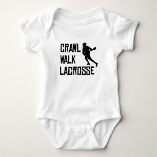 Crawl Walk Lacrosse Baby Bodysuit