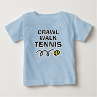 Crawl Walk Tennis sporty tennis t shirt for baby