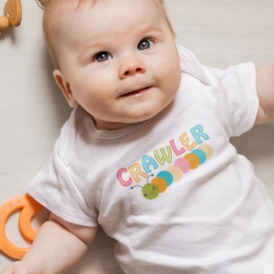 Crawler with Cute Caterpillar Baby Bodysuit