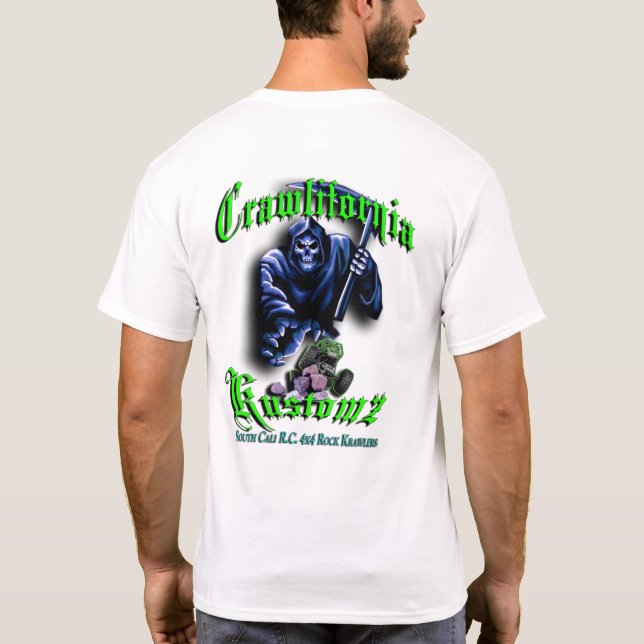Crawlifornia Kustomz Green T-Shirt (Back)