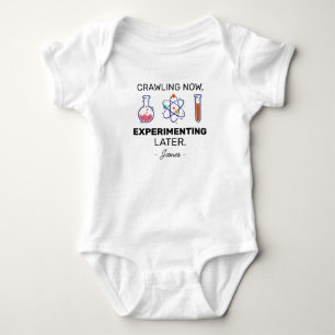 Crawling Now Experimenting Later Science Baby Bodysuit