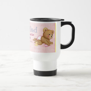 Crawling Teddy - New Dad of Girl - Customise Travel Mug
