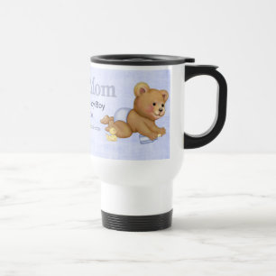 Crawling Teddy - New Mum of Boy - Customise Travel Mug