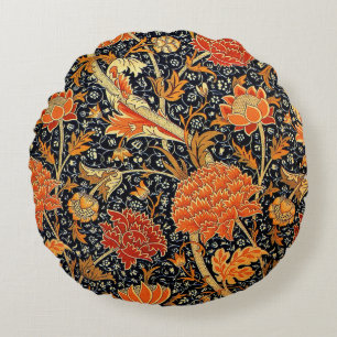 Cray, a William Morris vintage pattern Round Cushion