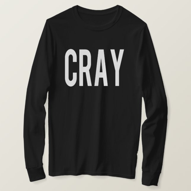 Cray Black LS Tee (Design Front)