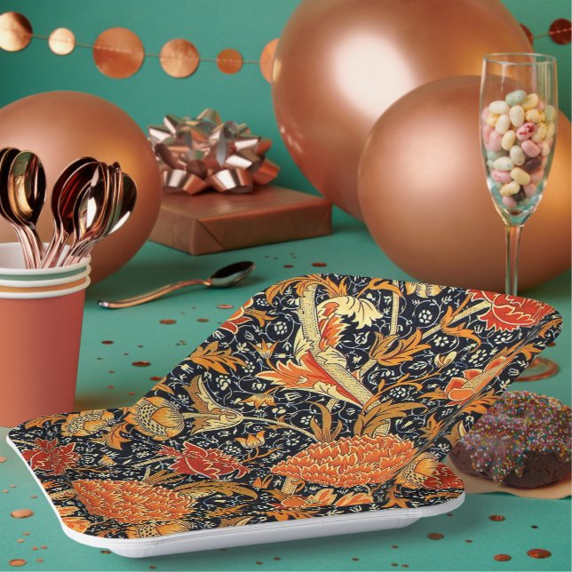 Cray by William Morris Paper Plate (Multi)