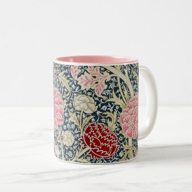 Cray Design (by William Morris) Two-Tone Coffee Mug (Front Right)