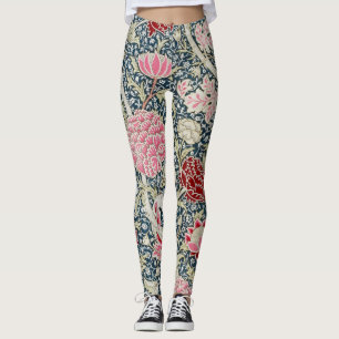 Cray Pattern (by William Morris) Art Leggings
