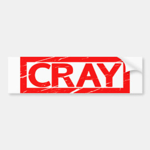 Cray Stamp Bumper Sticker
