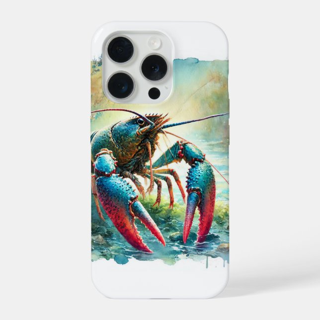 Crayfish 300824AREF104 - Watercolor iPhone Case (Back)
