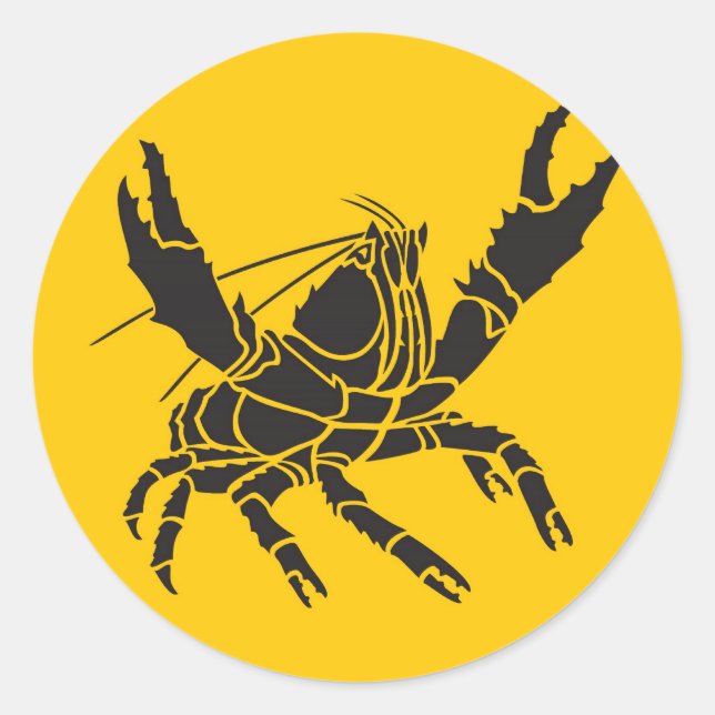 Crayfish Classic Round Sticker (Front)