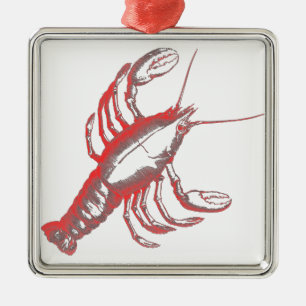 Crayfish Metal Tree Decoration