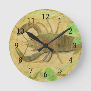 Crayfish Round Clock