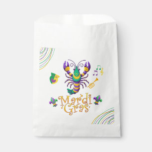 Crayfish/trumpet/mask/fleur de lis Mardi Gras  Favour Bags