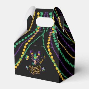 Crayfish/trumpet/mask/fleur de lis Mardi Gras  Favour Box