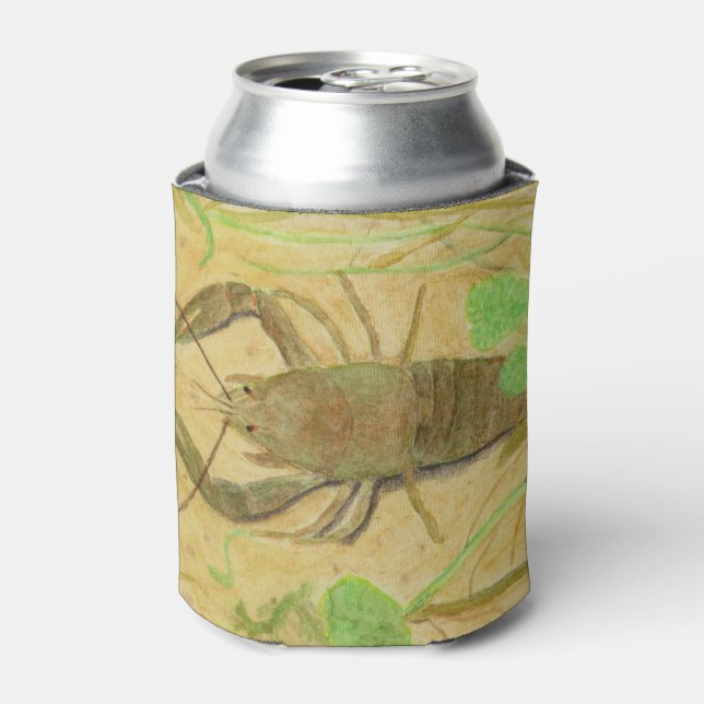Crayfish Watercolor Can Cooler (Can Front)