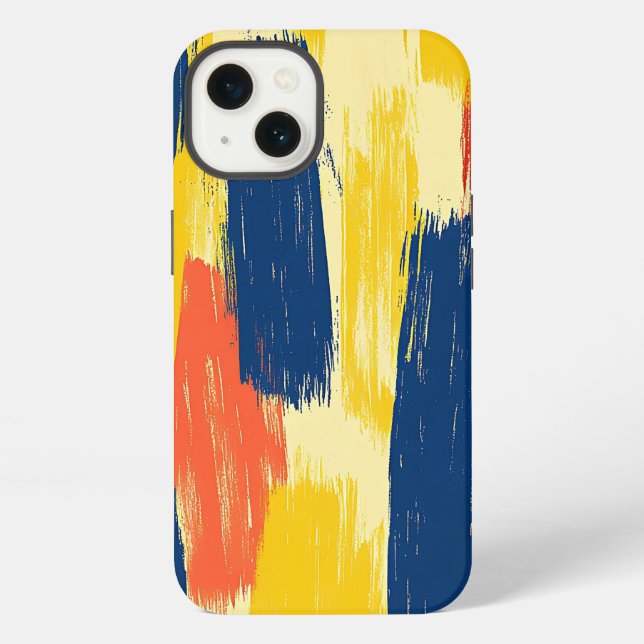 Crayon and Butterfly Brush Strokes  iPhone Case (Back)