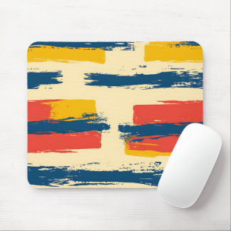 Crayon and Butterfly Flowers Mouse Pad