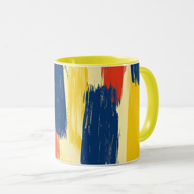Crayon and Butterfly Flowers   Mug (Front Right)