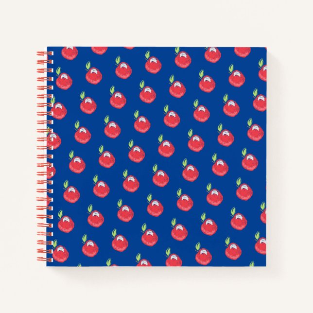 Crayon Apple Pattern Notebook (Front)