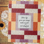 Crayon Box Patchwork Print Jigsaw Puzzle<br><div class="desc">Personalise this colourful "Crayon Box Quilt" patchwork patterned puzzle with your own text for a unique gift. Sweet item for quilters,  seamstresses or anyone with a taste for cosy rustic home decor.</div>