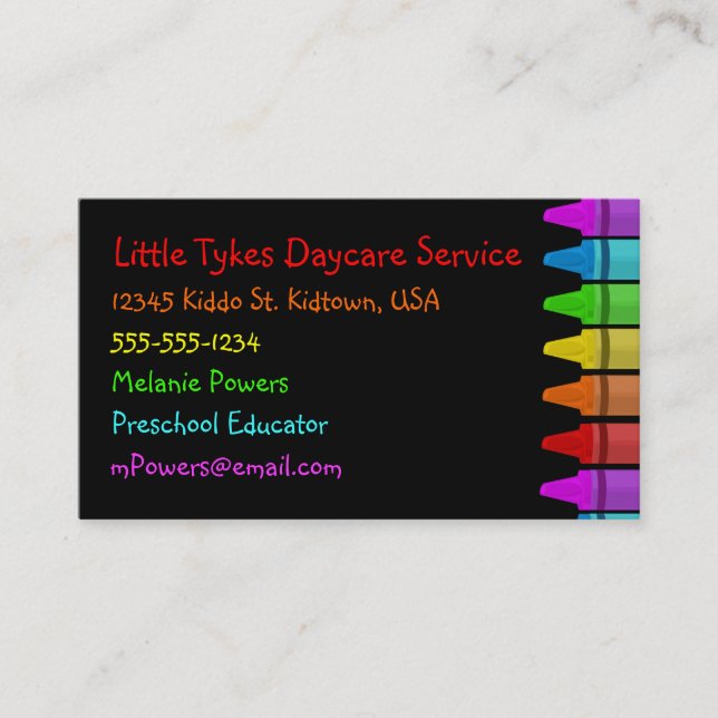 Crayon Business Cards (Front)