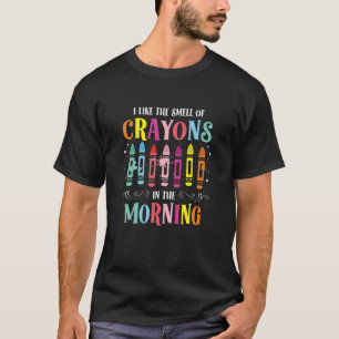 Crayon  Color Artist Coloring Teacher T-Shirt