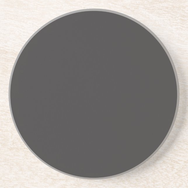 Crayon Colour Black Sandstone Coaster  (Front)