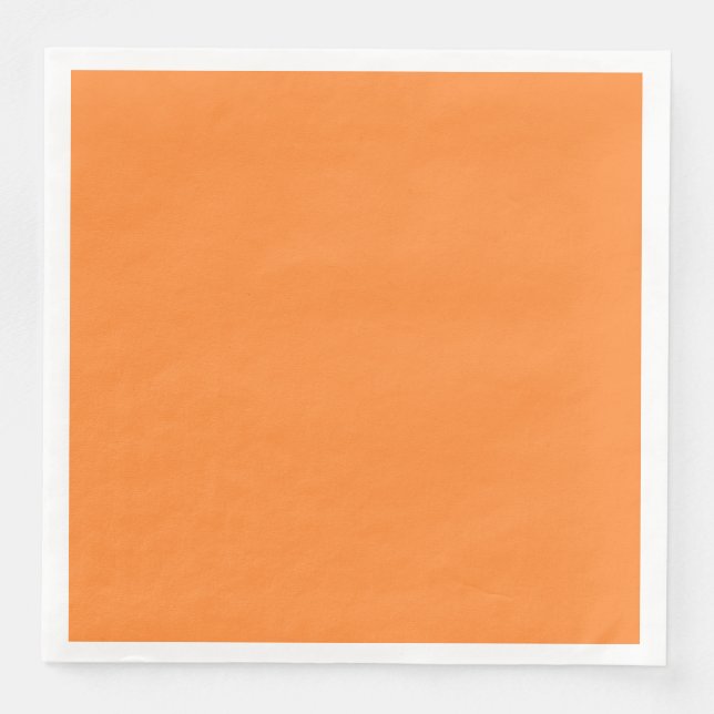 Crayon Colour Orange Standard Dinner Napkin  (Front)