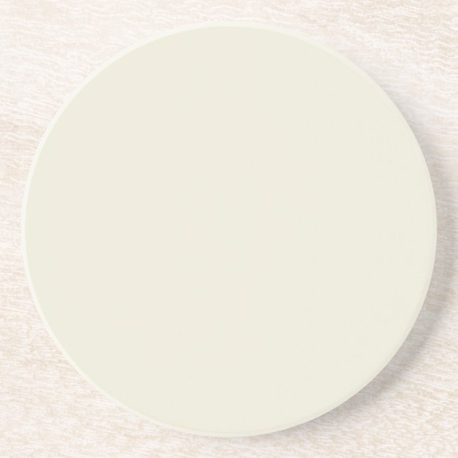 Crayon Colour White  Sandstone Coaster  (Front)