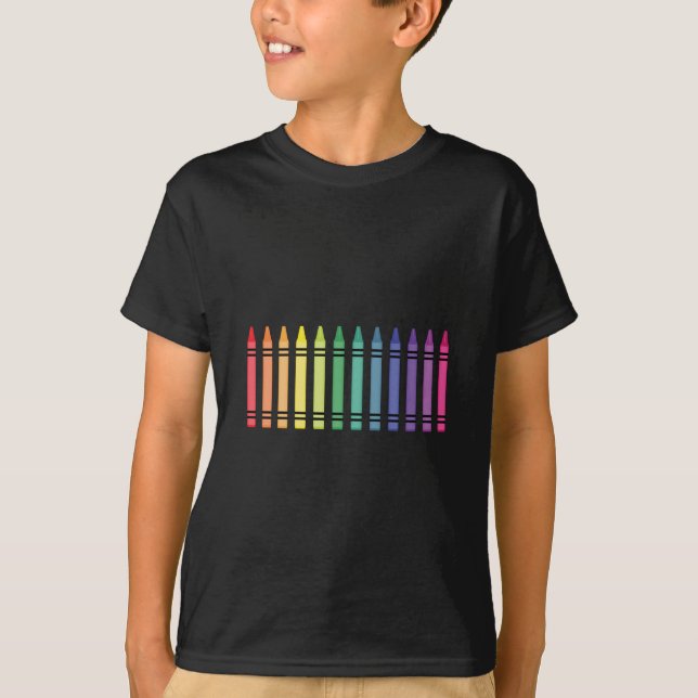 Crayon Colours T-Shirt (Front)